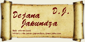 Dejana Japundža vizit kartica